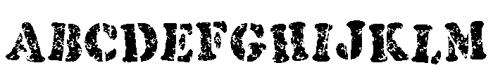 Army Box AB Font UPPERCASE