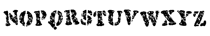 Army Box AB Font UPPERCASE