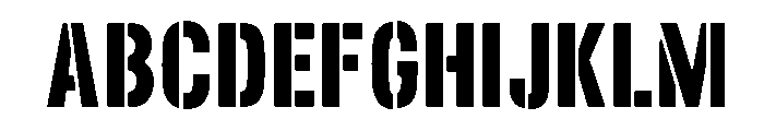 Army Force Font UPPERCASE