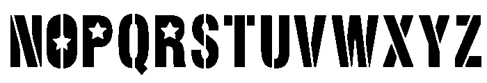 Army Force Font LOWERCASE