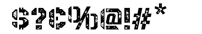 Army Military Font OTHER CHARS
