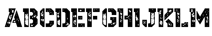 Army Military Font UPPERCASE