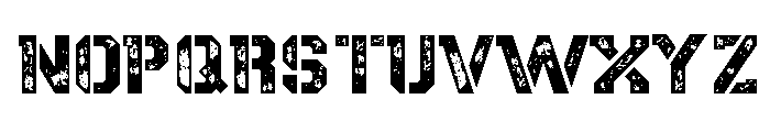 Army Military Font UPPERCASE