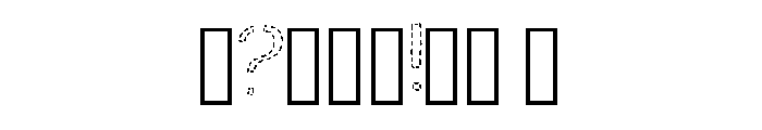 Army Outline Stitch By  Regular Font OTHER CHARS