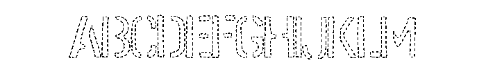 Army Outline Stitch By  Regular FONT