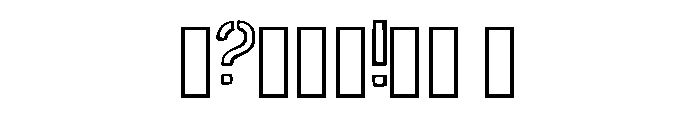 Army Stencil Outline By Regular Font OTHER CHARS