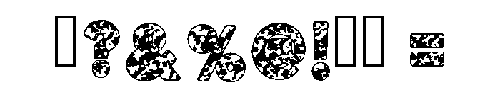 Army Strong Regular Font OTHER CHARS