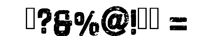 Army Vintage Regular Font OTHER CHARS