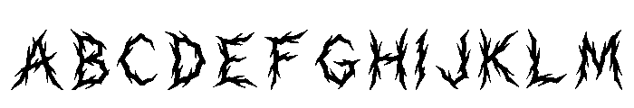 Arnie Regular Font UPPERCASE