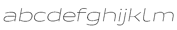 Arnovia Expanded Oblique Thin FONT