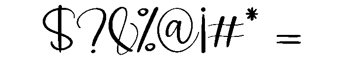 Aromantic Font OTHER CHARS