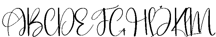 Aromantic Font UPPERCASE