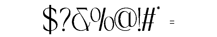 Arome-Regular Font OTHER CHARS
