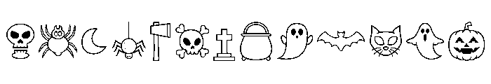 Around Halloween Regular Font UPPERCASE