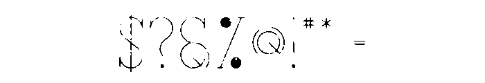 Arowen Rough Font OTHER CHARS