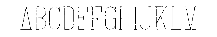 Arowen Rough Font UPPERCASE