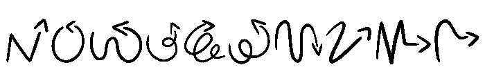 Arrows Line Art Font OTHER CHARS