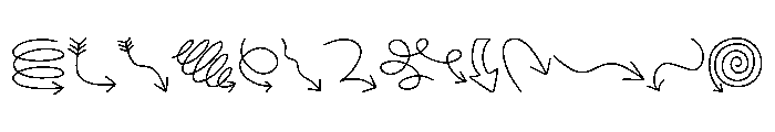 Arrows Set FONT