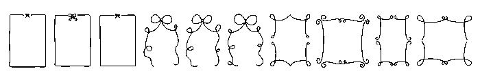 Art Line Frame Font OTHER CHARS