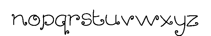 Artichoke Regular Font LOWERCASE