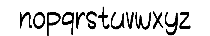 Artist day Font LOWERCASE