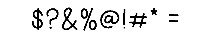 Artistic Cheerful Font OTHER CHARS