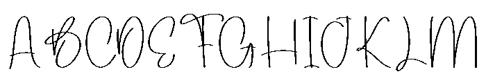 Artistic Signature Font UPPERCASE