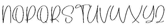 Artistic Signature Font UPPERCASE