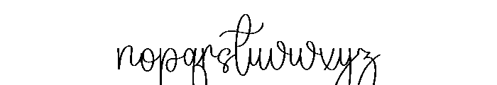 Artistic Signature Font LOWERCASE