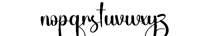Artistly Font LOWERCASE
