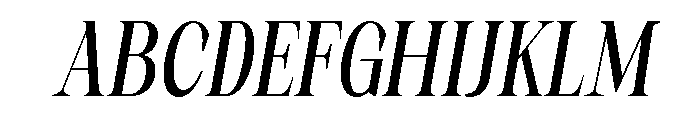 Artrend Black Condensed Slanted Font UPPERCASE