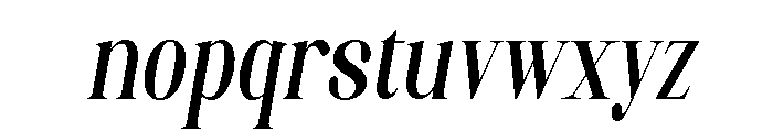 Artrend Black Condensed Slanted Font LOWERCASE