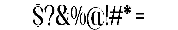 Artrend Black Condensed Font OTHER CHARS