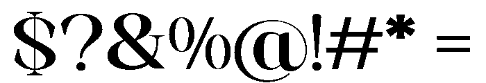Artrend Black Expanded Font OTHER CHARS