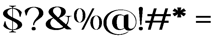 Artrend Black Extra Expanded Font OTHER CHARS