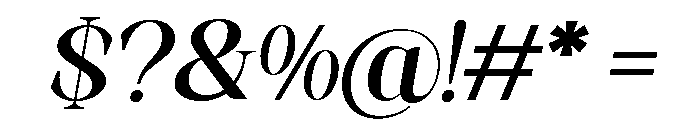 Artrend Black SemExp Slant Font OTHER CHARS