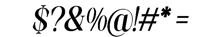 Artrend Black SemiCond Slant Font OTHER CHARS