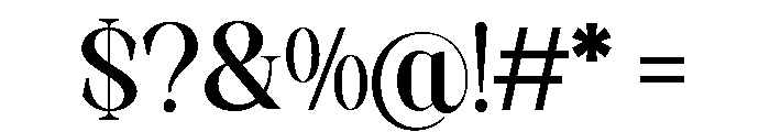 Artrend Black Font OTHER CHARS