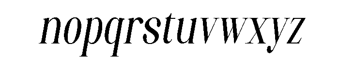 Artrend Bold Condensed Slanted Font LOWERCASE