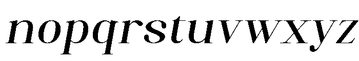 Artrend Bold Expanded Slanted Font LOWERCASE