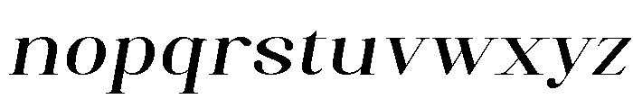 Artrend Bold ExtExp Slant Font LOWERCASE
