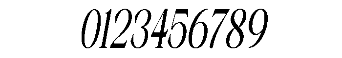 Artrend Bold ExtraCond Slant Font OTHER CHARS