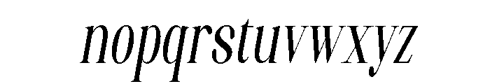 Artrend Bold ExtraCond Slant Font LOWERCASE