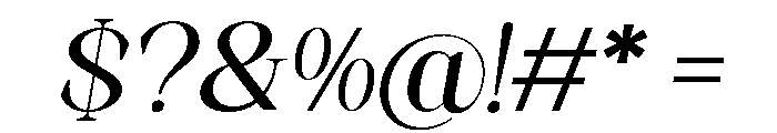 Artrend Bold SemExp Slant Font OTHER CHARS