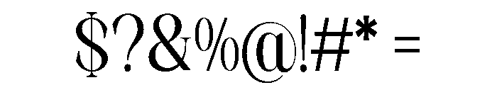 Artrend Bold Semi Condensed Font OTHER CHARS