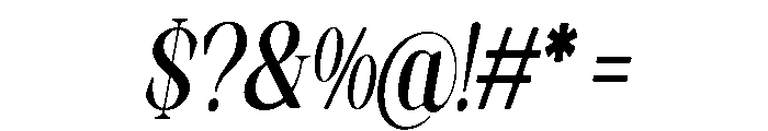 Artrend Soft Black Cond Slant Font OTHER CHARS