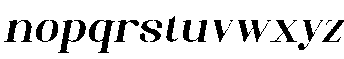 Artrend Soft Black Exp Slant Font LOWERCASE