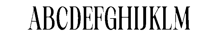 Artrend Soft Black ExtraCond Font UPPERCASE