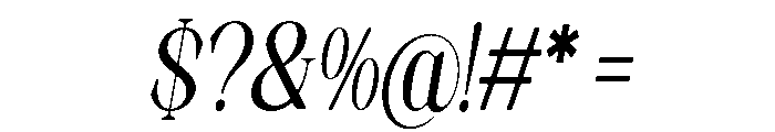 Artrend Soft Bold Cond Slant Font OTHER CHARS