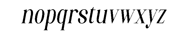 Artrend Soft Bold Cond Slant Font LOWERCASE